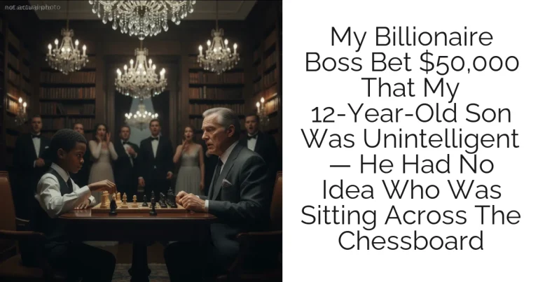 My Billionaire Boss Bet $50,000 That My 12-Year-Old Son Was Unintelligent — He Had No Idea Who Was Sitting Across The Chessboard