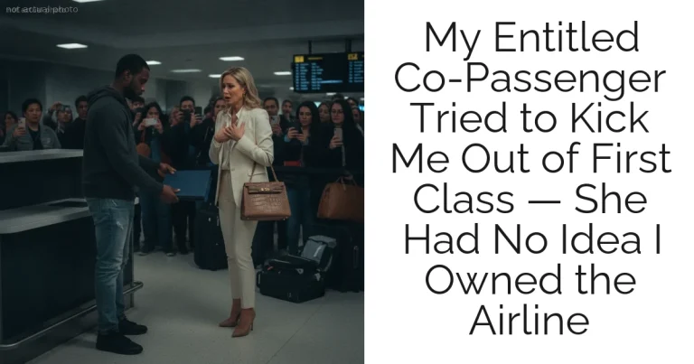 My Entitled Co-Passenger Tried to Kick Me Out of First Class — She Had No Idea I Owned the Airline