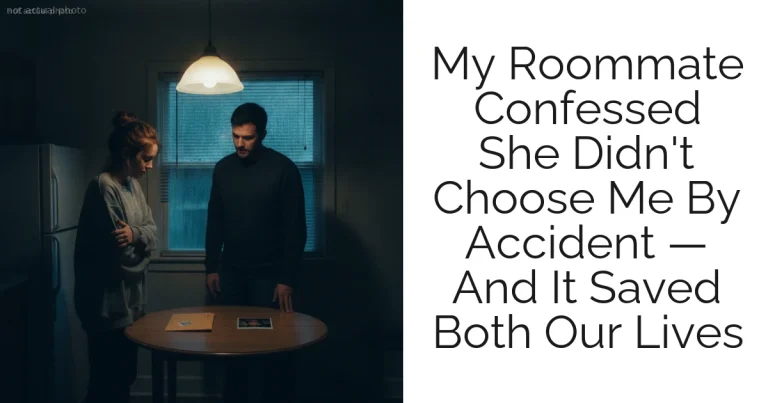 My Roommate Confessed She Didn't Choose Me By Accident — And It Saved Both Our Lives
