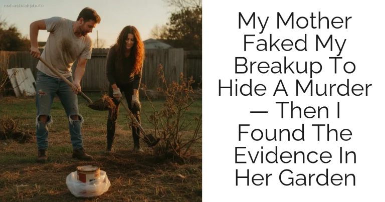 My Mother Faked My Breakup To Hide A Murder — Then I Found The Evidence In Her Garden