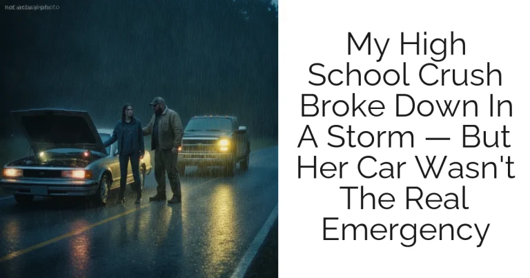 My High School Crush Broke Down In A Storm — But Her Car Wasn't The Real Emergency