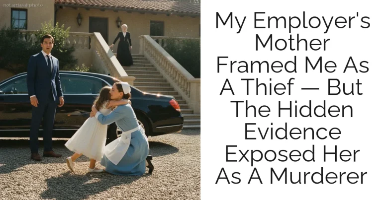 My Employer's Mother Framed Me As A Thief — But The Hidden Evidence Exposed Her As A Murderer