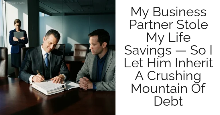 My Business Partner Stole My Life Savings — So I Let Him Inherit A Crushing Mountain Of Debt