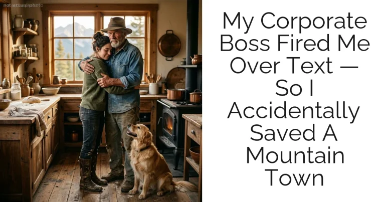 My Corporate Boss Fired Me Over Text — So I Accidentally Saved A Mountain Town