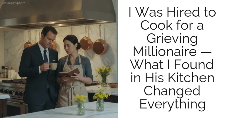 I Was Hired to Cook for a Grieving Millionaire — What I Found in His Kitchen Changed Everything