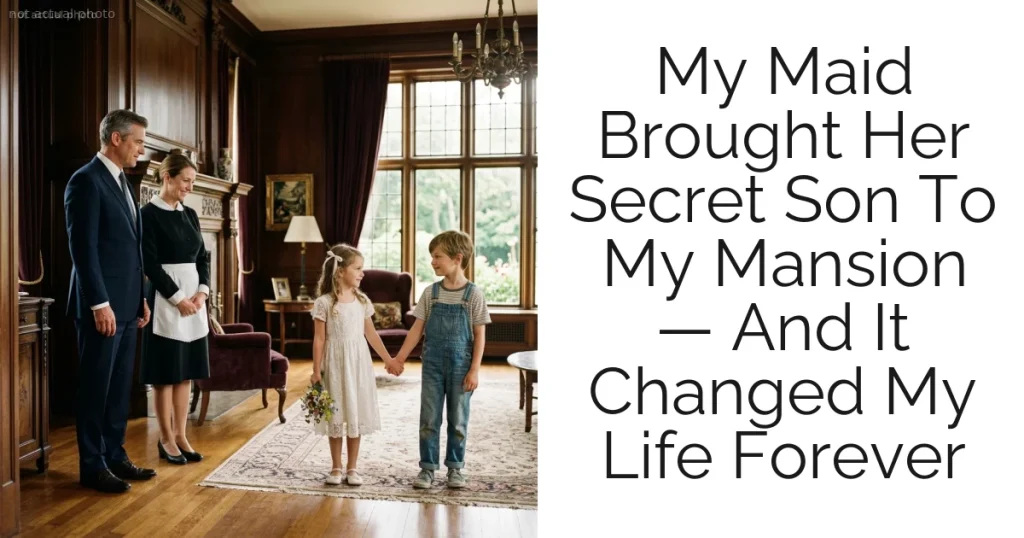My Maid Brought Her Secret Son To My Mansion — And It Changed My Life Forever