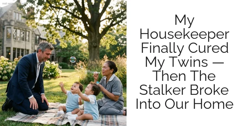 My Housekeeper Finally Cured My Twins — Then The Stalker Broke Into Our Home