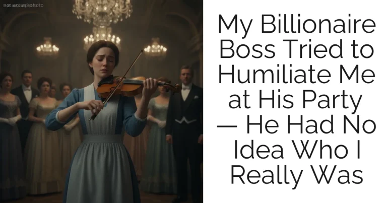 My Billionaire Boss Tried to Humiliate Me at His Party — He Had No Idea Who I Really Was