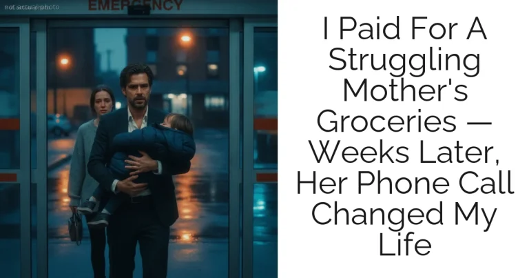 I Paid For A Struggling Mother's Groceries — Weeks Later, Her Phone Call Changed My Life