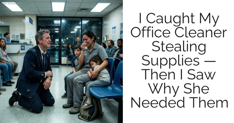 I Caught My Office Cleaner Stealing Supplies — Then I Saw Why She Needed Them