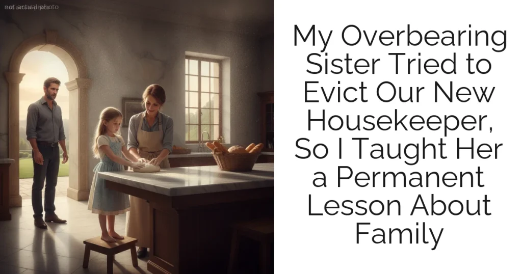 My Overbearing Sister Tried to Evict Our New Housekeeper, So I Taught Her a Permanent Lesson About Family