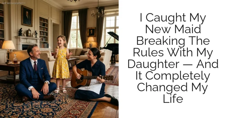 I Caught My New Maid Breaking The Rules With My Daughter — And It Completely Changed My Life
