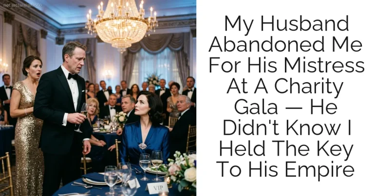My Husband Abandoned Me For His Mistress At A Charity Gala — He Didn't Know I Held The Key To His Empire