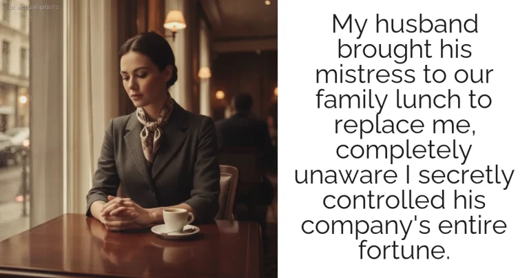My husband brought his mistress to our family lunch to replace me, completely unaware I secretly controlled his company's entire fortune.