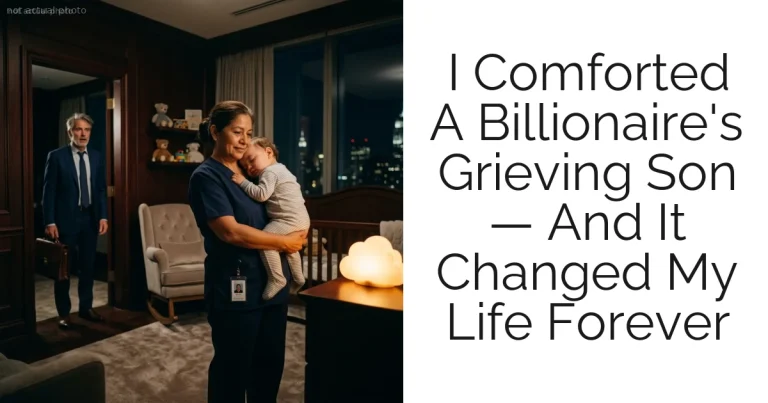 I Comforted A Billionaire's Grieving Son — And It Changed My Life Forever
