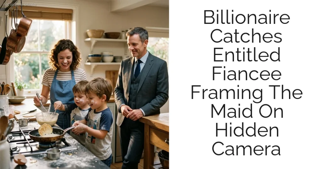 Billionaire Catches Entitled Fiancee Framing The Maid On Hidden Camera