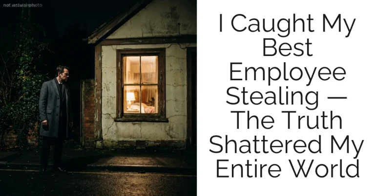 I Caught My Best Employee Stealing — The Truth Shattered My Entire World