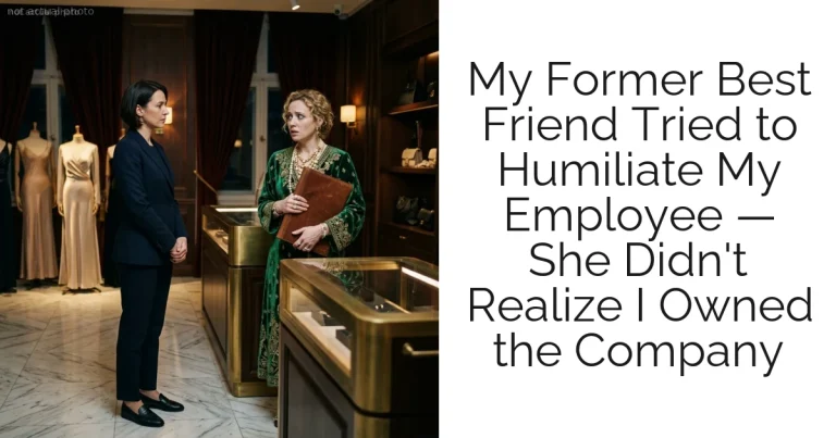 My Former Best Friend Tried to Humiliate My Employee — She Didn't Realize I Owned the Company
