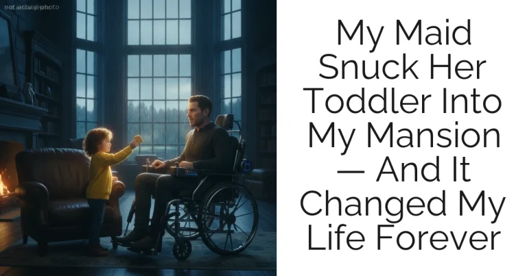 My Maid Snuck Her Toddler Into My Mansion — And It Changed My Life Forever