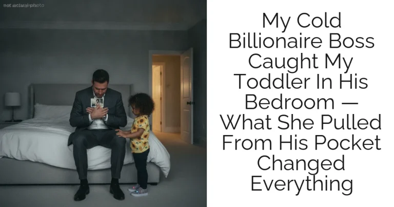 My Cold Billionaire Boss Caught My Toddler In His Bedroom — What She Pulled From His Pocket Changed Everything