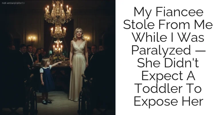 My Fiancee Stole From Me While I Was Paralyzed — She Didn't Expect A Toddler To Expose Her