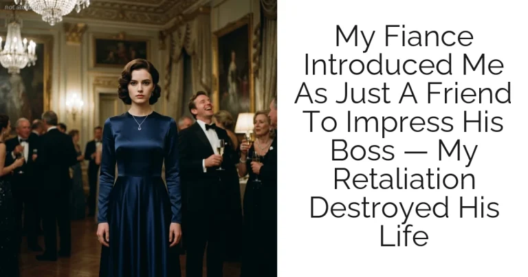 My Fiance Introduced Me As Just A Friend To Impress His Boss — My Retaliation Destroyed His Life