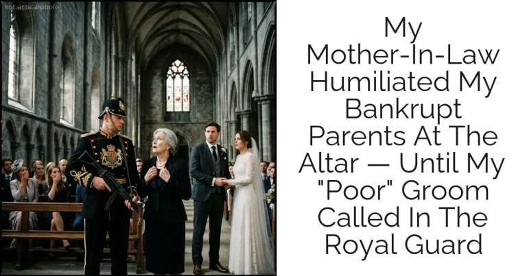 My Mother-In-Law Humiliated My Bankrupt Parents At The Altar — Until My "Poor" Groom Called In The Royal Guard