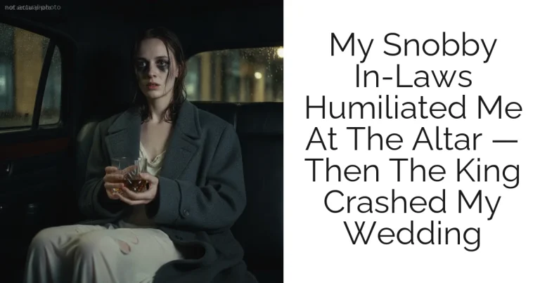 My Snobby In-Laws Humiliated Me At The Altar — Then The King Crashed My Wedding