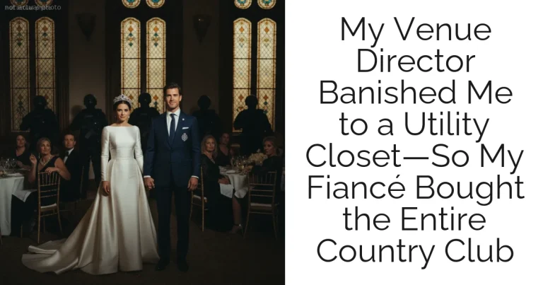 My Venue Director Banished Me to a Utility Closet—So My Fiancé Bought the Entire Country Club