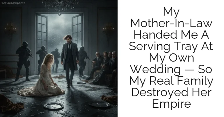 My Mother-In-Law Handed Me A Serving Tray At My Own Wedding — So My Real Family Destroyed Her Empire