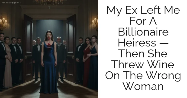 My Ex Left Me For A Billionaire Heiress — Then She Threw Wine On The Wrong Woman