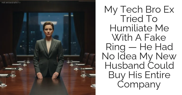 My Tech Bro Ex Tried To Humiliate Me With A Fake Ring — He Had No Idea My New Husband Could Buy His Entire Company