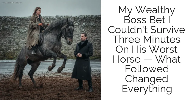 My Wealthy Boss Bet I Couldn't Survive Three Minutes On His Worst Horse — What Followed Changed Everything