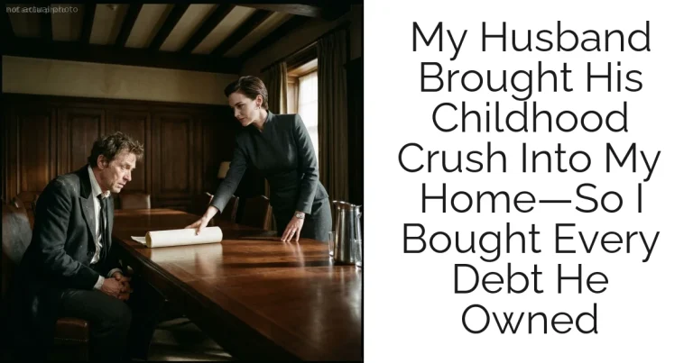 My Husband Brought His Childhood Crush Into My Home—So I Bought Every Debt He Owned