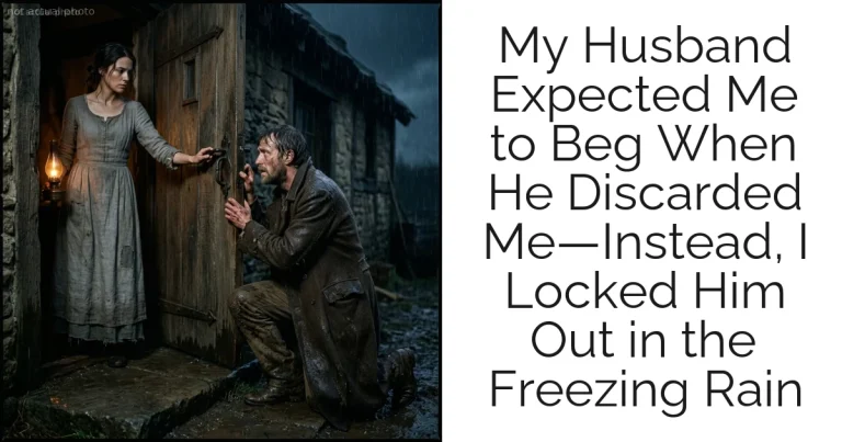 My Husband Expected Me to Beg When He Discarded Me—Instead, I Locked Him Out in the Freezing Rain