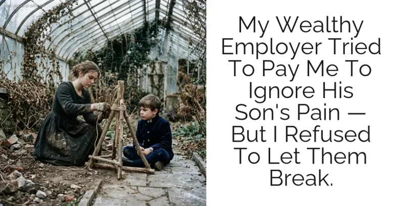 My Wealthy Employer Tried To Pay Me To Ignore His Son's Pain — But I Refused To Let Them Break.