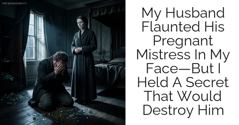 My Husband Flaunted His Pregnant Mistress In My Face—But I Held A Secret That Would Destroy Him
