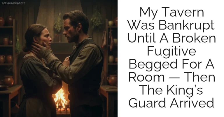 My Tavern Was Bankrupt Until A Broken Fugitive Begged For A Room — Then The King’s Guard Arrived