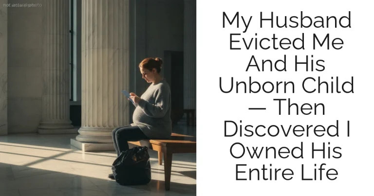 My Husband Evicted Me And His Unborn Child — Then Discovered I Owned His Entire Life