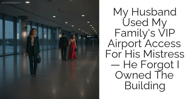 My Husband Used My Family's VIP Airport Access For His Mistress — He Forgot I Owned The Building
