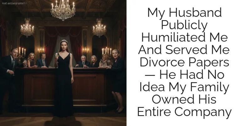 My Husband Publicly Humiliated Me And Served Me Divorce Papers — He Had No Idea My Family Owned His Entire Company