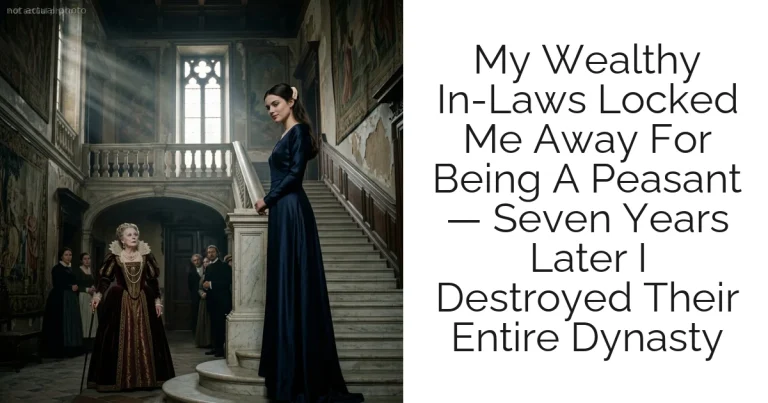 My Wealthy In-Laws Locked Me Away For Being A Peasant — Seven Years Later I Destroyed Their Entire Dynasty