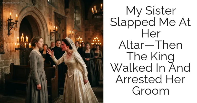My Sister Slapped Me At Her Altar—Then The King Walked In And Arrested Her Groom