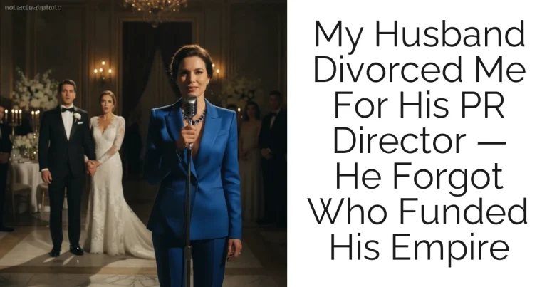 My Husband Divorced Me For His PR Director — He Forgot Who Funded His Empire