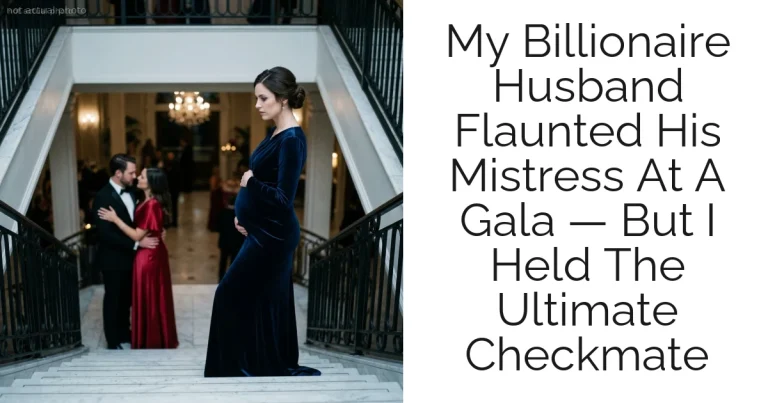 My Billionaire Husband Flaunted His Mistress At A Gala — But I Held The Ultimate Checkmate