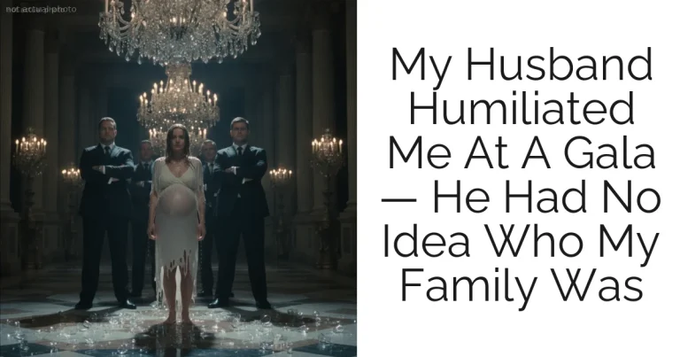 My Husband Humiliated Me At A Gala — He Had No Idea Who My Family Was