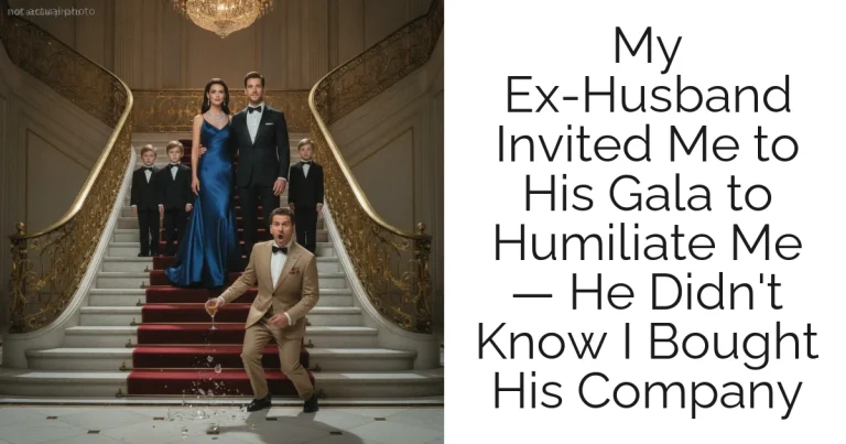 My Ex-Husband Invited Me to His Gala to Humiliate Me — He Didn't Know I Bought His Company