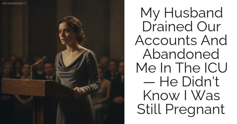 My Husband Drained Our Accounts And Abandoned Me In The ICU — He Didn't Know I Was Still Pregnant
