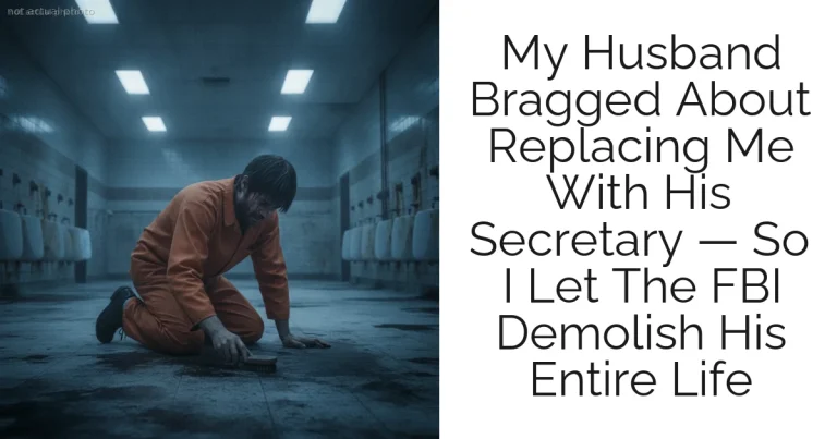 My Husband Bragged About Replacing Me With His Secretary — So I Let The FBI Demolish His Entire Life