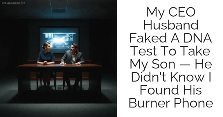 My CEO Husband Faked A DNA Test To Take My Son — He Didn't Know I Found His Burner Phone
